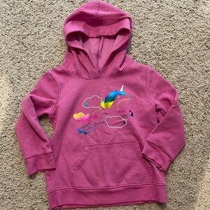 Cat & Jack toddler pink unicorn hoodie size 4/5